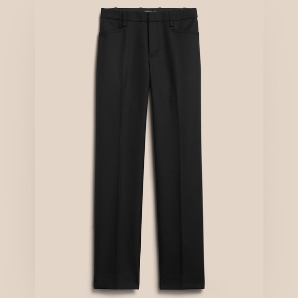 NWT! Banana Republic Black Lido Straight Italian Wool Pant - Multiple ♥️ - Picture 5 of 6